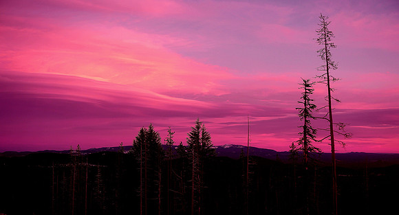 Sunset from Cascade Scenic Hwy
