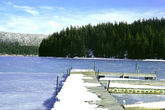 Winter at Paulina Lake